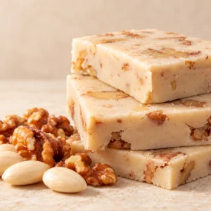 Turrón artesanal de mazapán extra con nueces