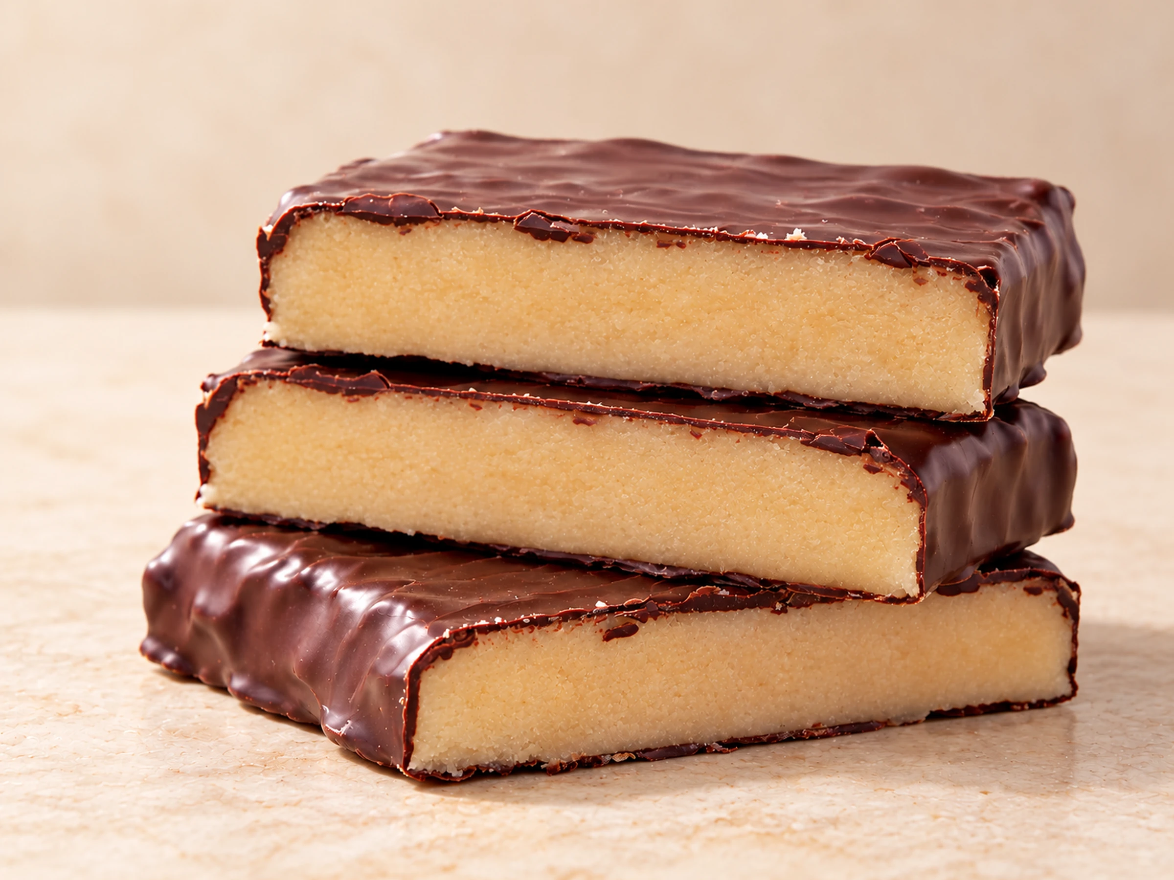 Turrón artesanal de mazapán y yema bañado en chocolate