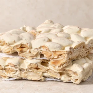 Turrón duro artesanal de almendra Marcona y miel